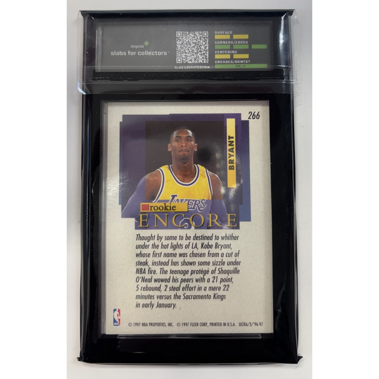 Kobe Bryant 1996 Fleer RC #266 8