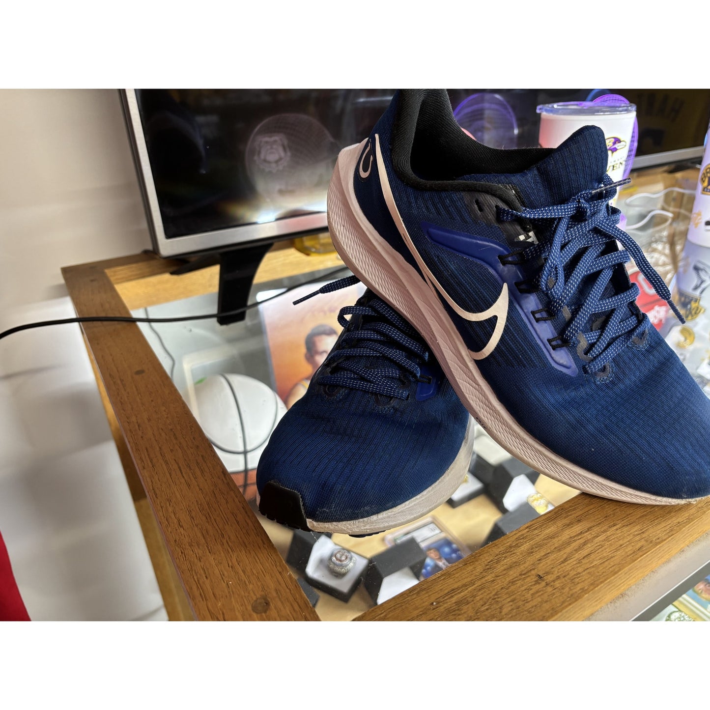 Men's Size 8 - NFL USED Indianapolis Colts NIKE Air Zoom Pegasus 39 Blue
