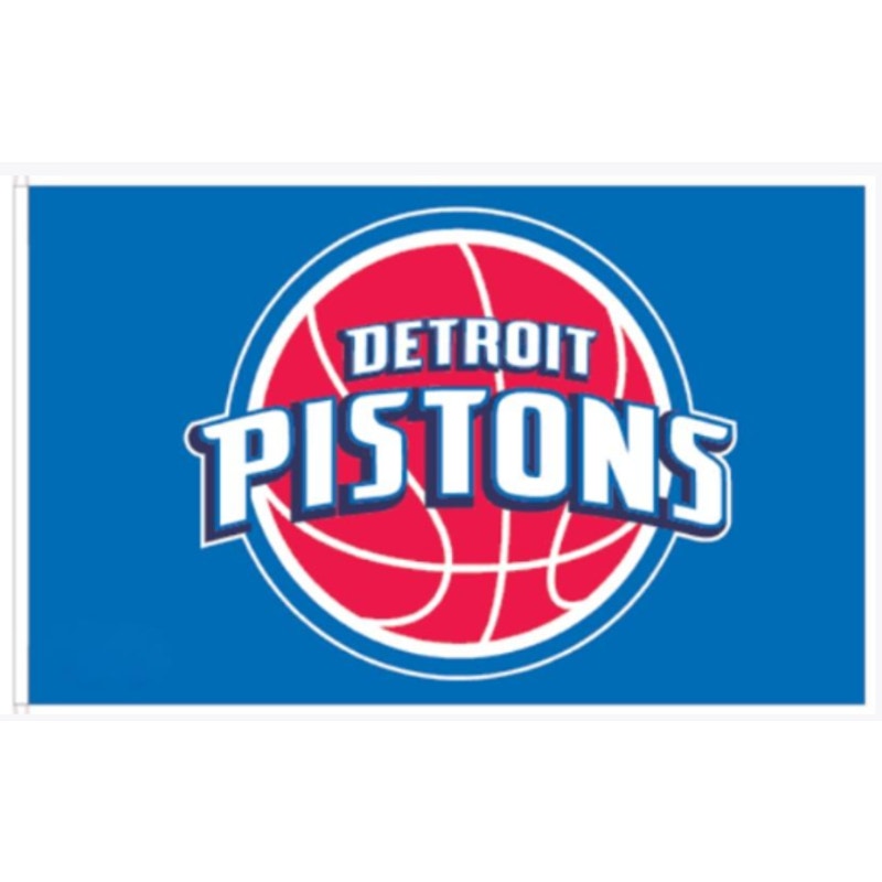 Detroit Pistons NBA Flag