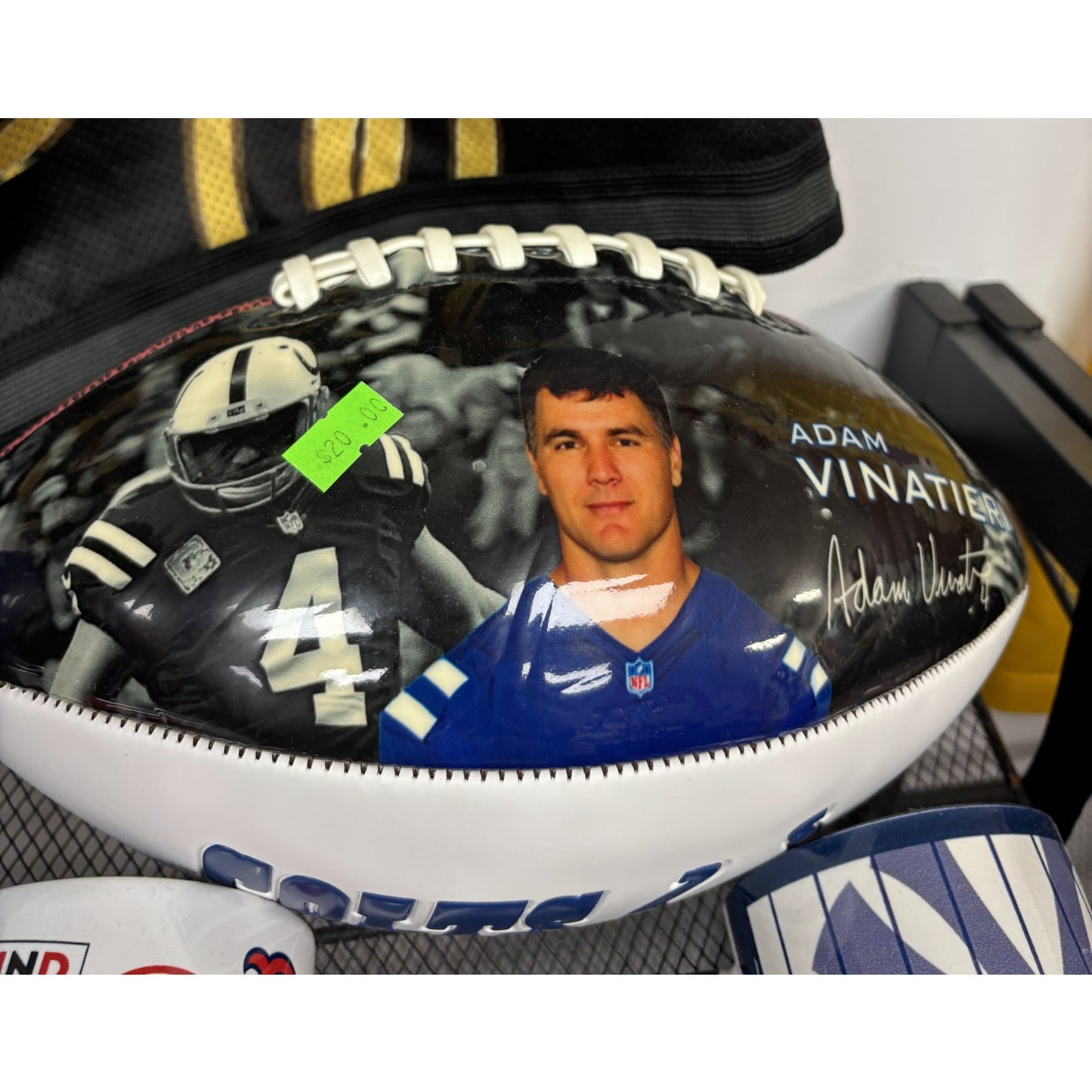 Colts Adam Vinatari Commemorative IUSED Leather Football