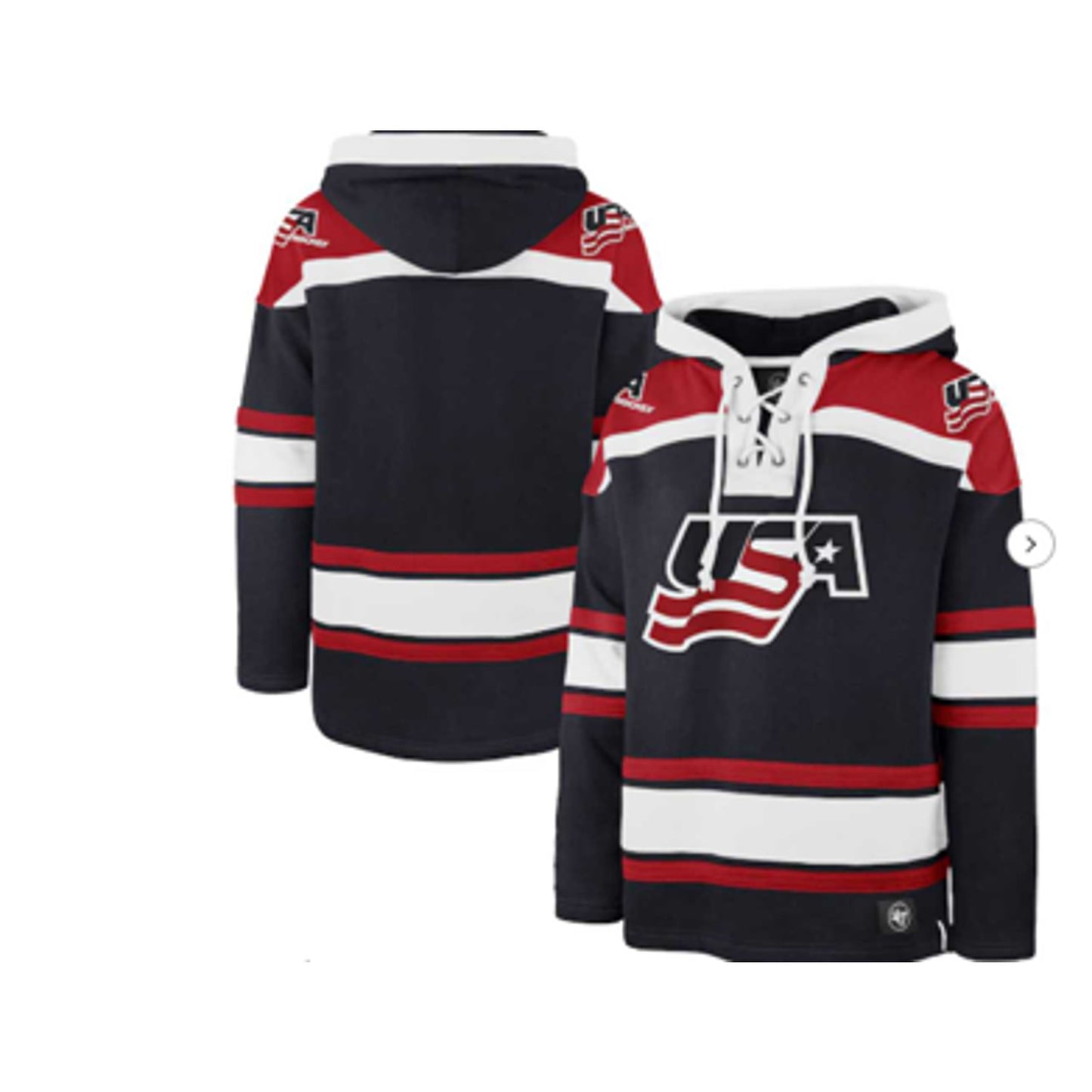 Hockey Jersey Sweatshirt Hoodie NWT Mens L-Stitched