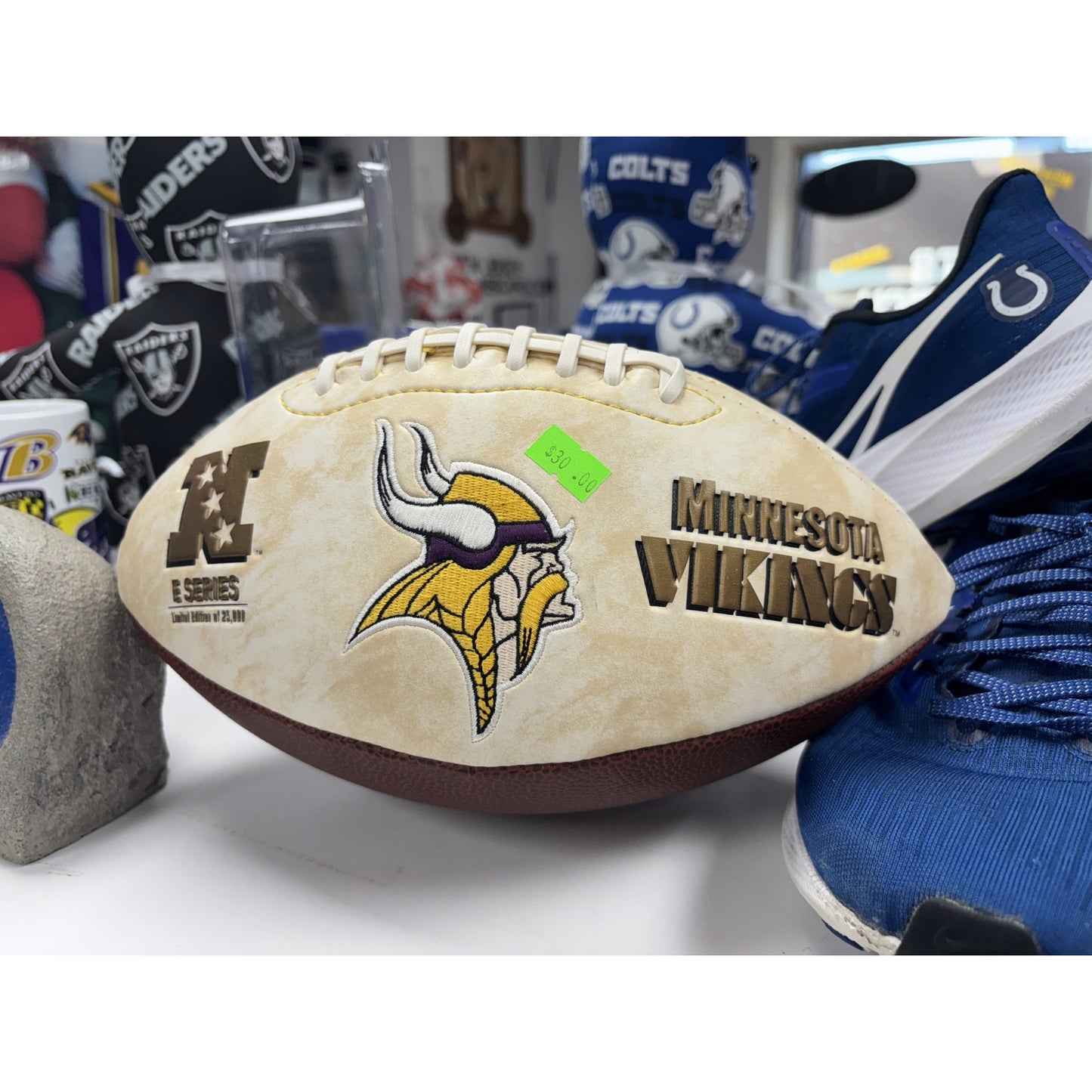Vikings Commemorative Stitched Football