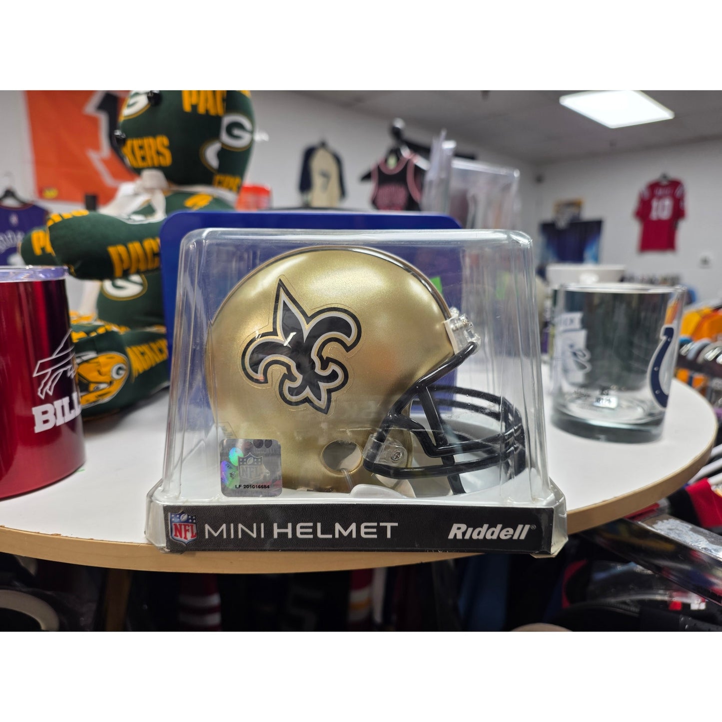 Saints Riddell Mini Helmet