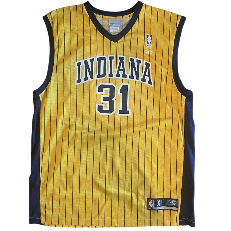 Vintage Used Reggie Miller Jersey -Reebok rare "R. Miller" Pacers XL