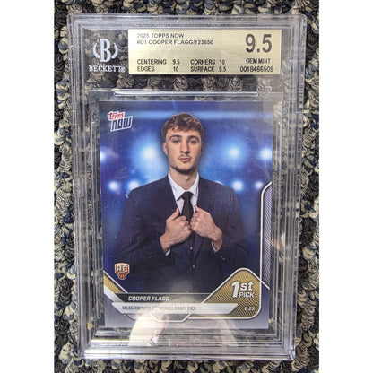 2025 Topps Now Cooper Flagg RC 1st Draft B 9.5 MINT