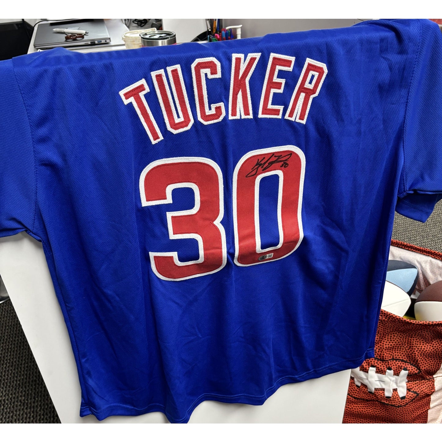 Autographed Kyle Tucker Colts Jersey w/ COA XL