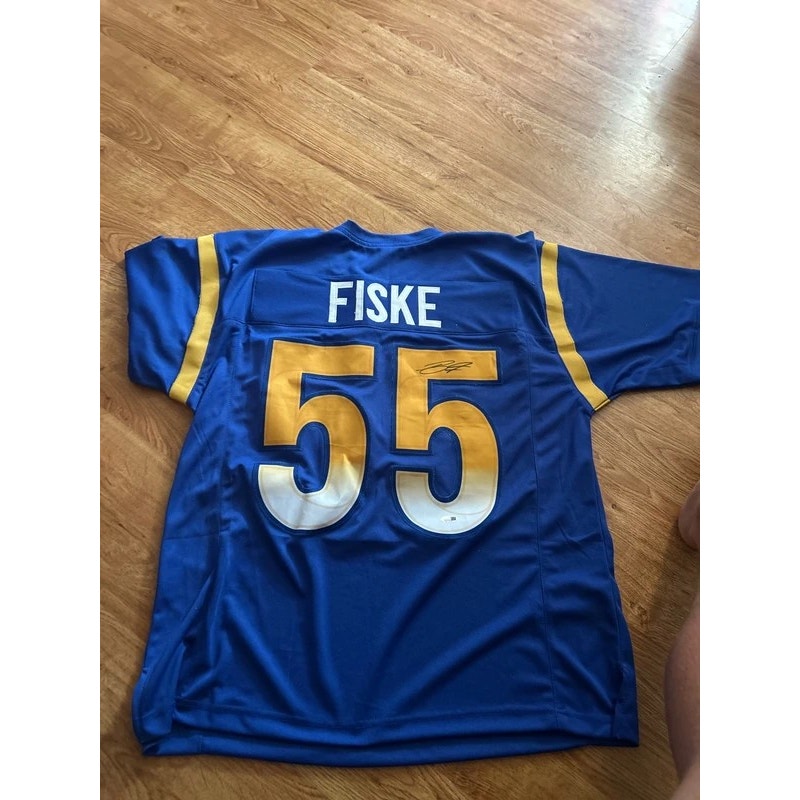 Autographed Braden Fiske Rams Jersey w/COA XL