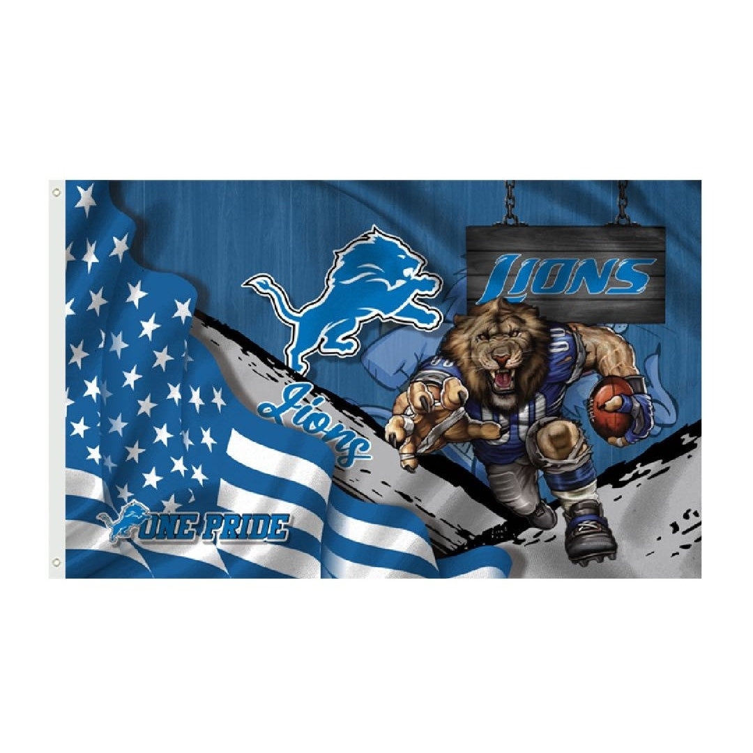 Detroit Lions Sports NFL Flag