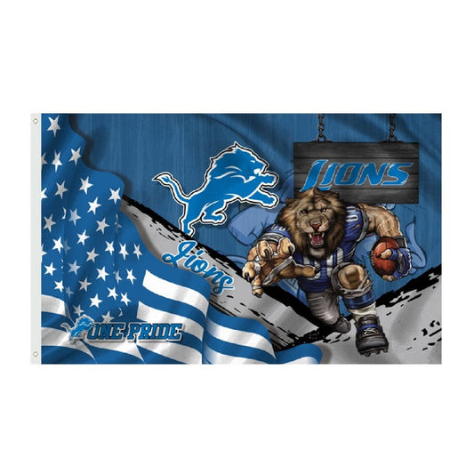 Detroit Lions Sports NFL Flag