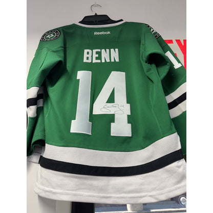 Autographed Jamie Benn Stars Jersey Youth S/M