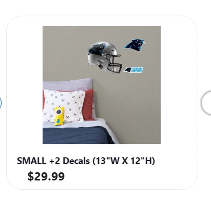 Fathead Carolina Panthers RealBig Helmet Collection