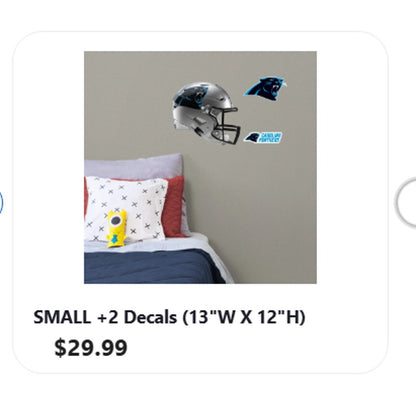 Fathead Carolina Panthers RealBig Helmet Collection