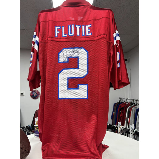 Autographed Doug Flutie Patriots Jersey XL