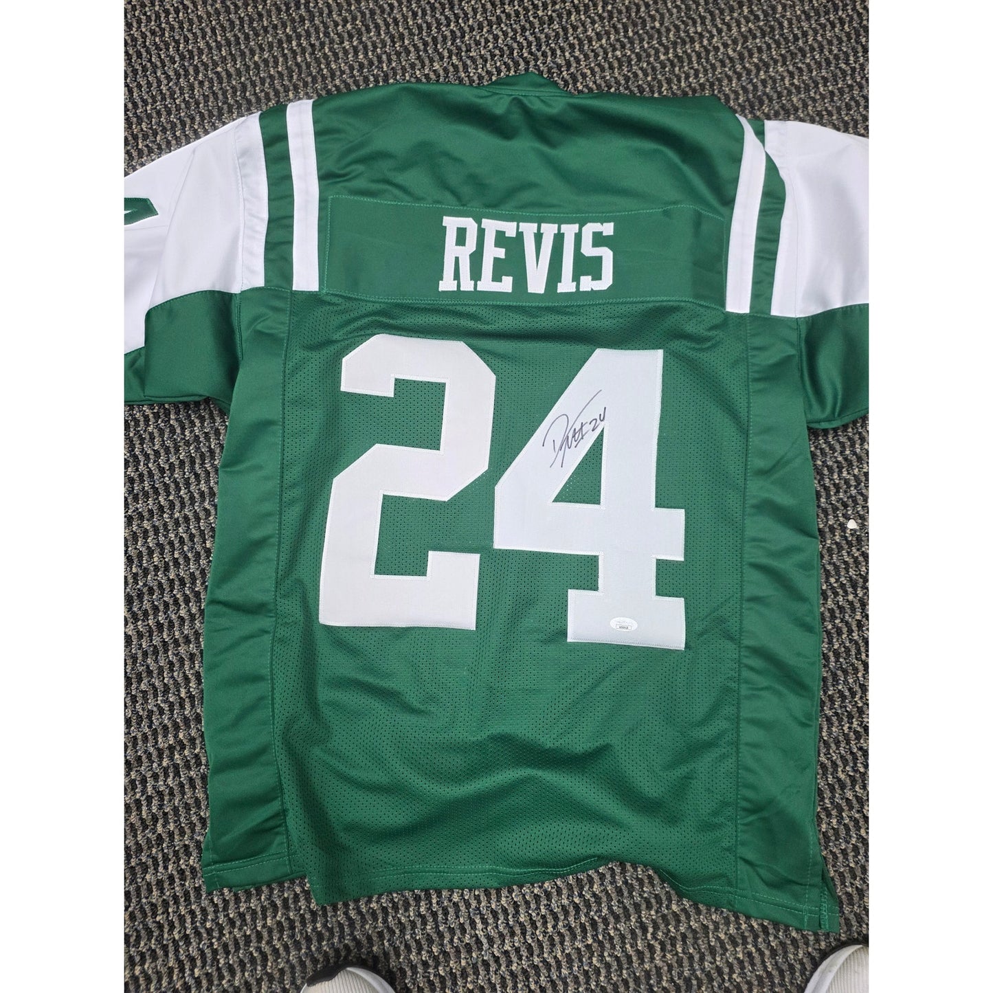 Autographed Darrelle Revis Jets Jersey w/COA XL