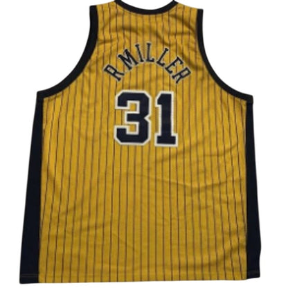 Vintage Used Reggie Miller Jersey -Reebok rare "R. Miller" Pacers XL