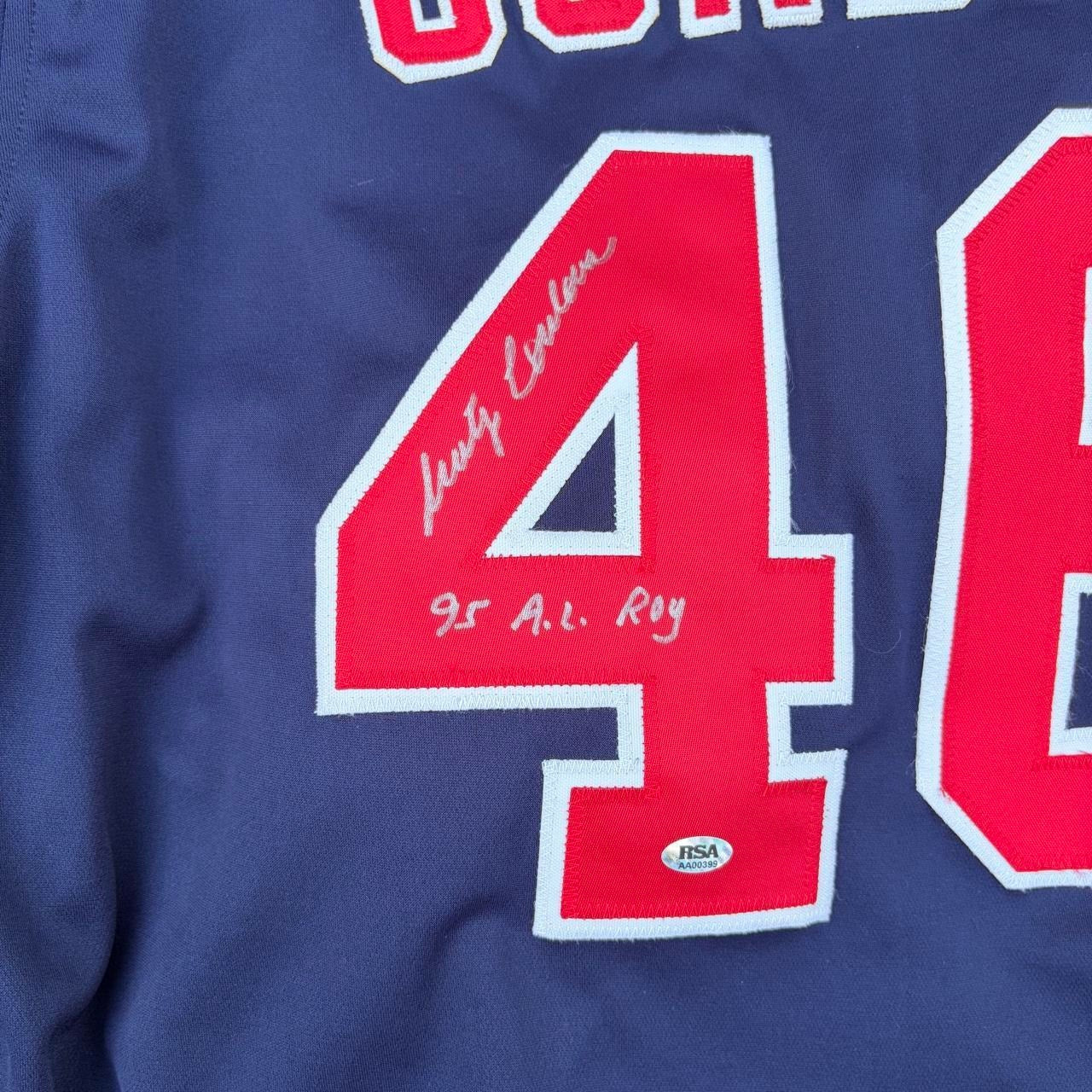 Autographed Marty Cordova Braves Jersey w/COA XL