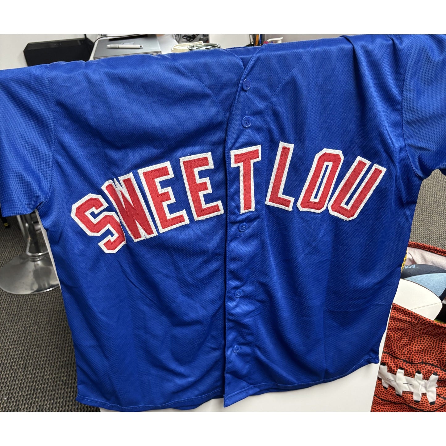 Autographed Lou Piniella Cubs Jersey w/COA XL