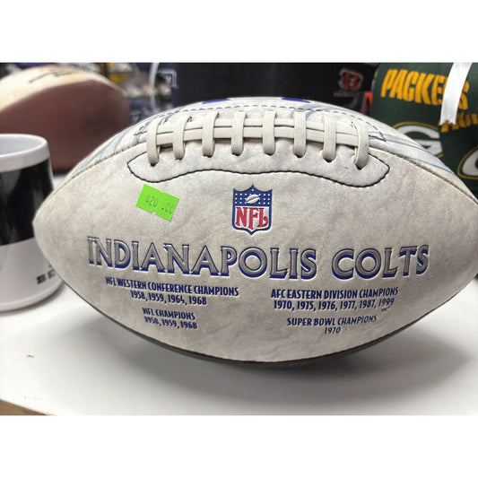 Colts Commemorative USED Leather Football