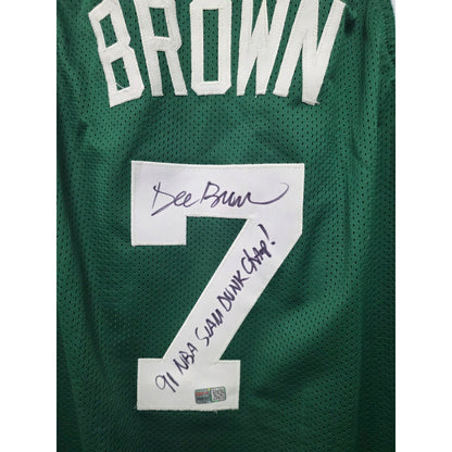 Autographed Dee Brown Celtics Jersey w/COA XL