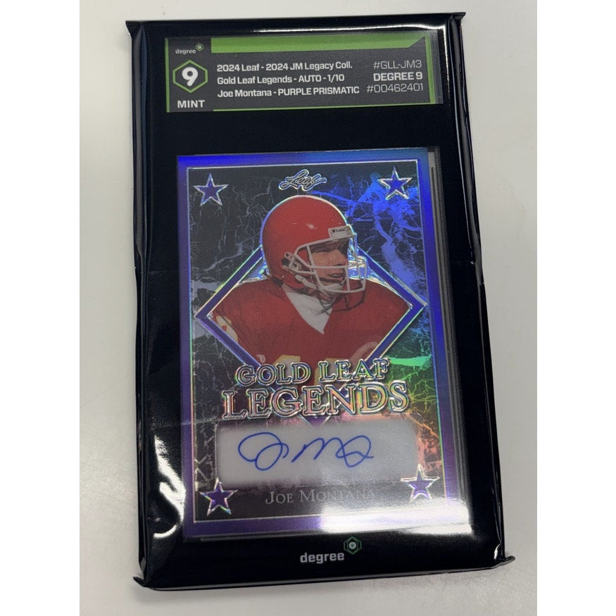 2024 Leaf Joe Montana Auto 1/10 Legacy  9 MINT
