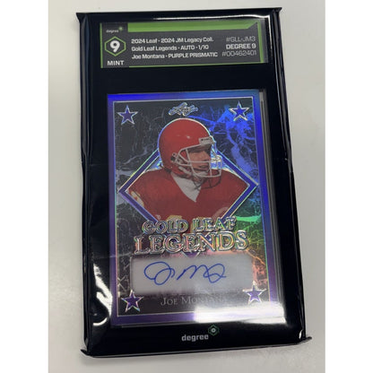 2024 Leaf Joe Montana Auto 1/10 Legacy  9 MINT