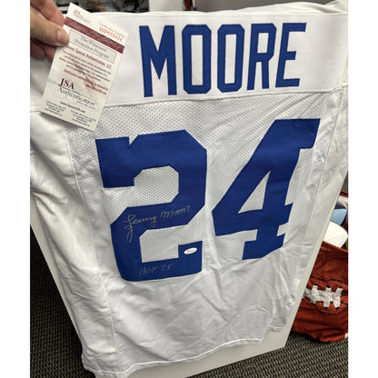 Autographed Lenny Moore Colts Jersey w/COA XL