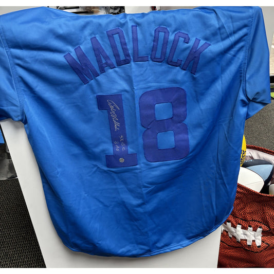 Autographed Bill Madlock Cubs Jersey w/ COA XL